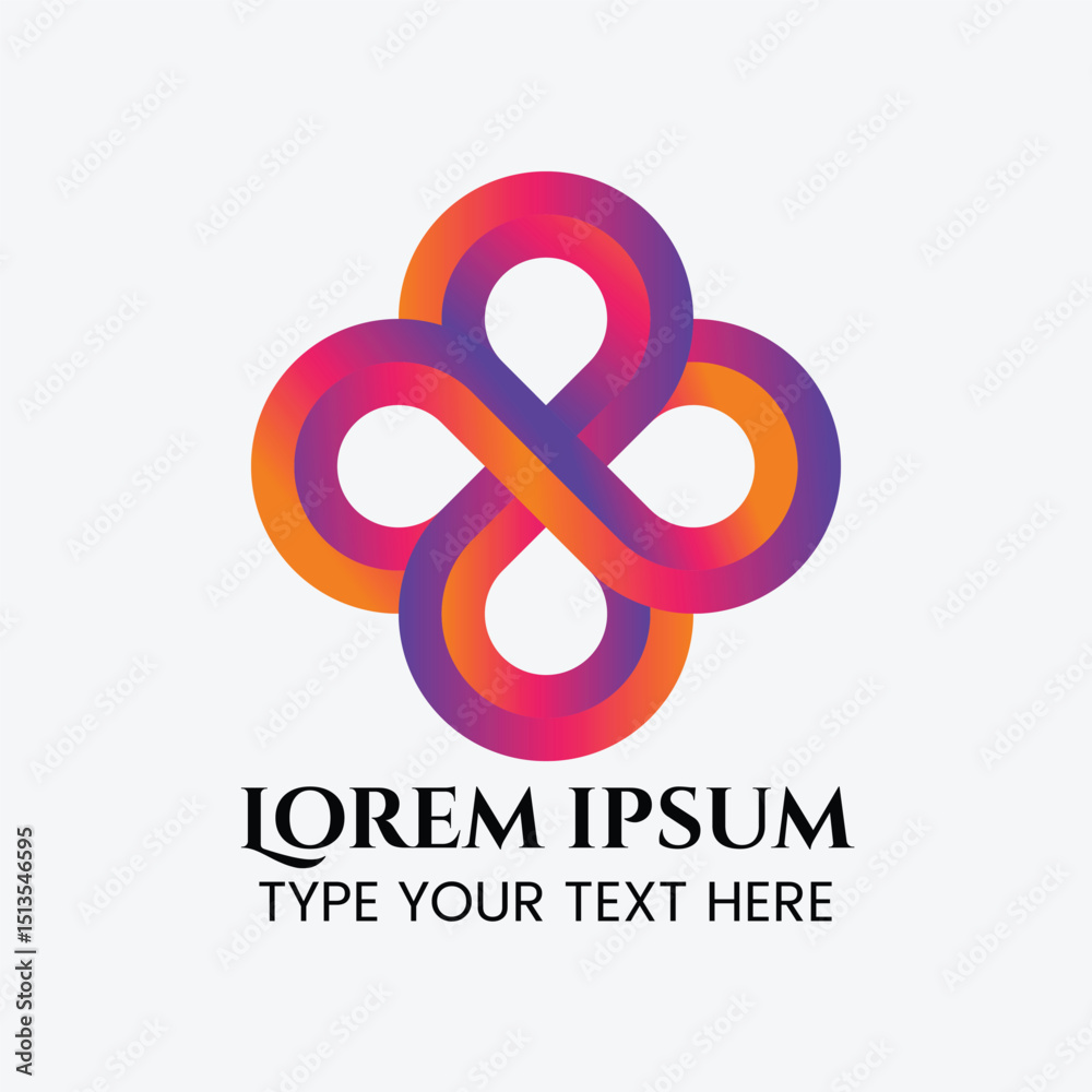 Fototapeta premium Gradient Infinity Loop Logo