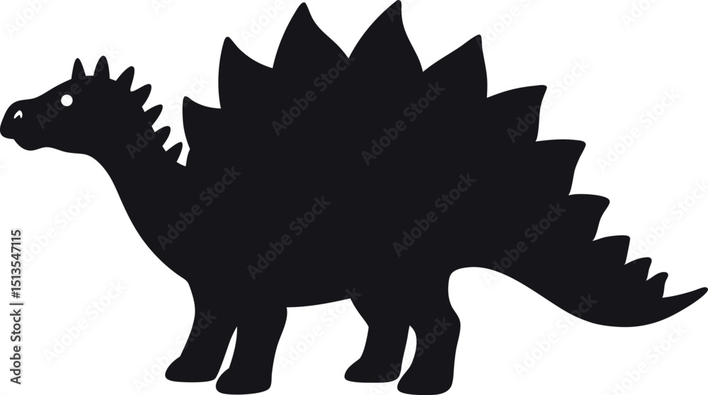 Naklejka premium Stegosaurus Vector Illustration Design