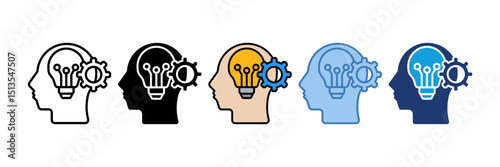 Intelligence Icon Element For Design