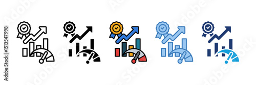 Quality Metrics Icon Element For Design