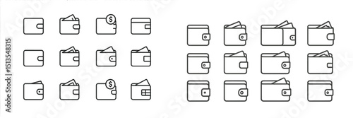 Various wallet designs showcasing multiple styles and functionalities suitable for everyday use