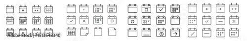 Calendar icons depicting various events and schedules for effective planning and organization of tasks