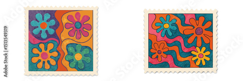 Colorful floral designs with bold patterns showcase vibrant creativity and playful style