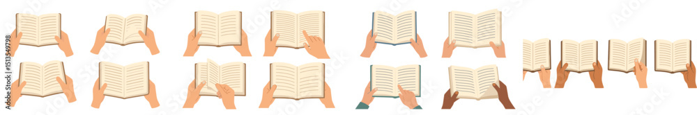 Hands flipping through a book while studying in a cozy environment during daytime