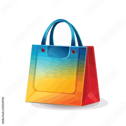 Professional Shopping Bag Icon Vector Illustration for E-commerce Websites and Marketing Materials