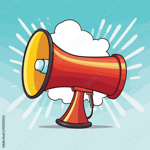 Professional Megaphone Speaker Icon Isolated for Broadcasting Messages