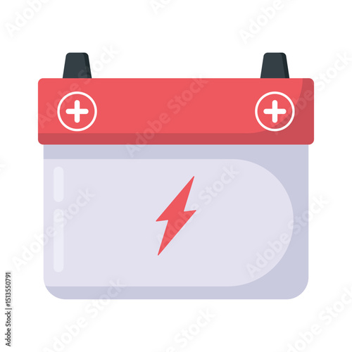 Illustration of a battery symbolizing portable energy or power source in engineering projects