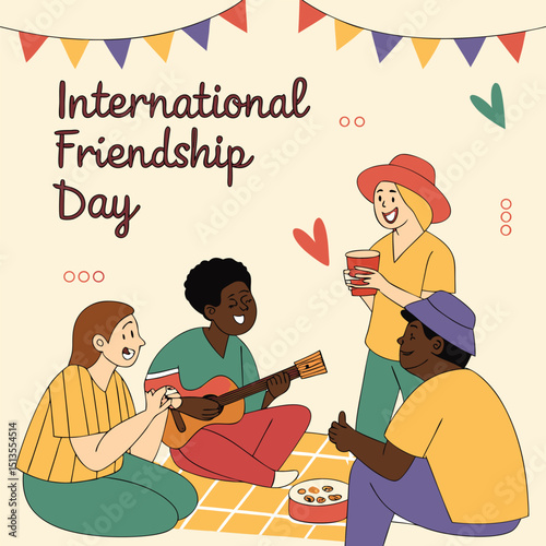 Celebrating International Friendship Day A Gathering of Friends, Music, and Joy