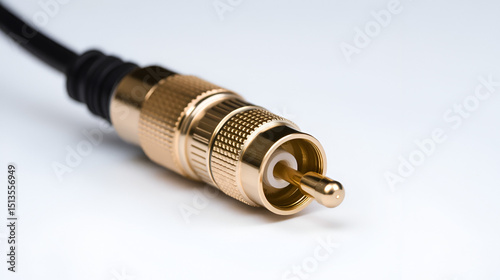 Coaxial TV cable with connector