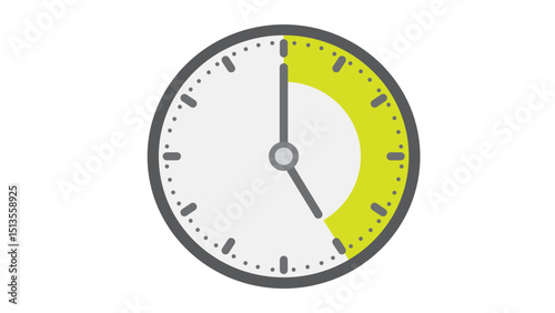 clock isolated on white