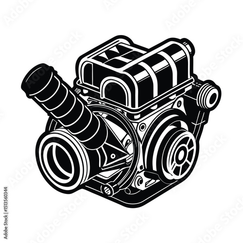 Ultra Compact Engine with Integrated Systems