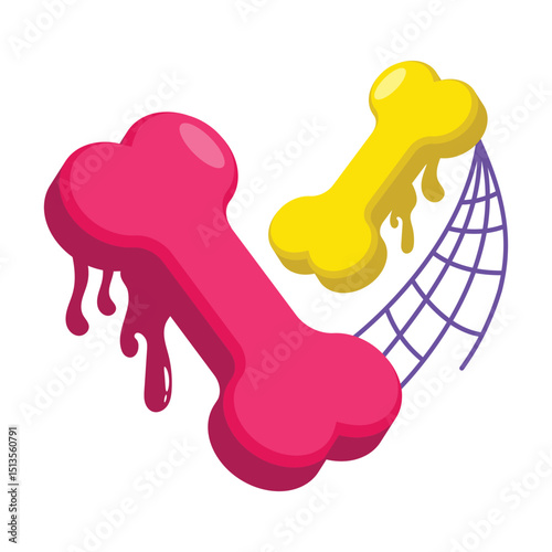 Bones Vector style icon. Eps 10 file