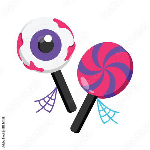 Lollipop Vector style icon. Eps 10 file