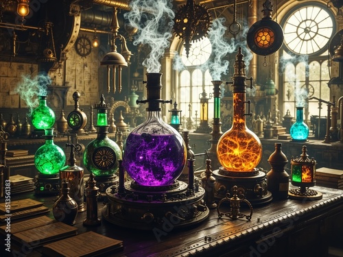 Mysterious Steampunk Laboratory photo