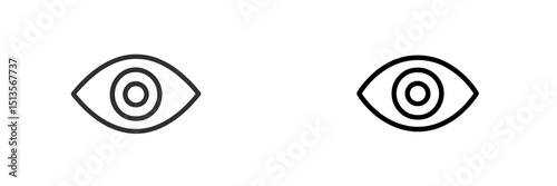 Illustration of two different eye designs representing varying styles in minimalistic art