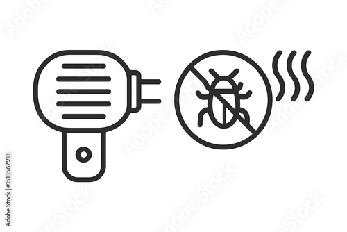 Ultrasonic pest repeller device designed for indoor insect control and prevention in residential spaces