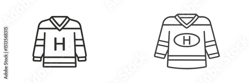 Hockey jersey designs showcasing team colors and logos in a minimalist style for fan support and sports events