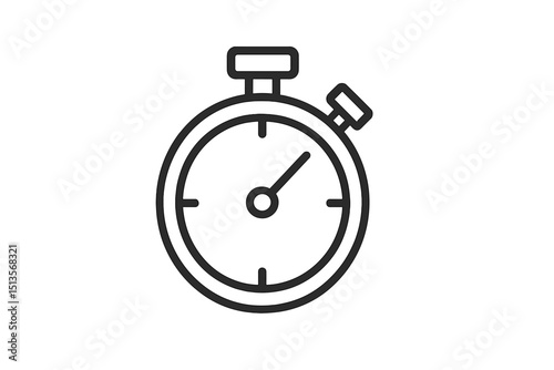 Stopwatch used for timing events during a sports competition in a gymnasium at noon