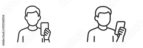 Two people using smartphones while engaging in digital communication indoors at different times of the day
