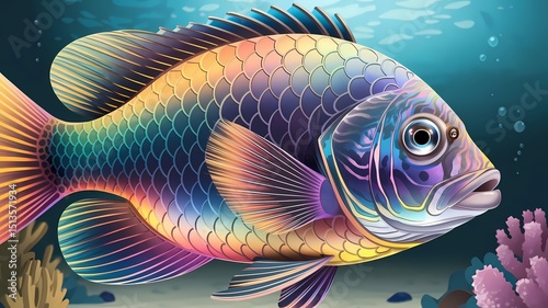 tropical fish in aquarium