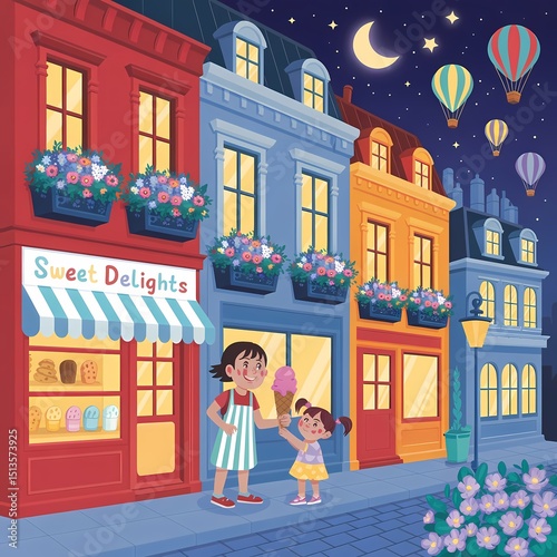 children in the night