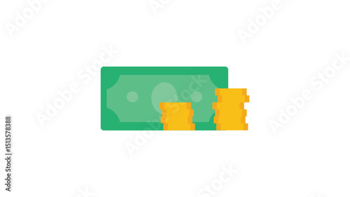 Cash Liquidity and Stacked Paper Money