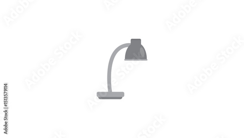Grey Modern Desk Lamp Icon