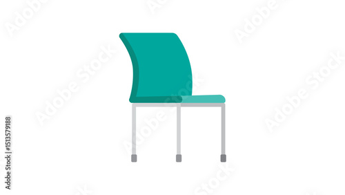 Turquoise Chair Icon