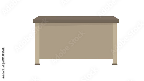 Wooden Office Desk Icon