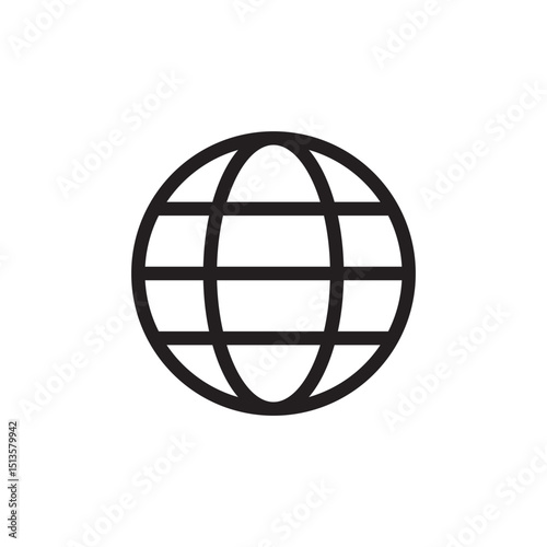 Editable worldwide icon vector design illustrator