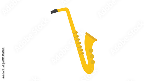 Gold Saxophone Music Icon