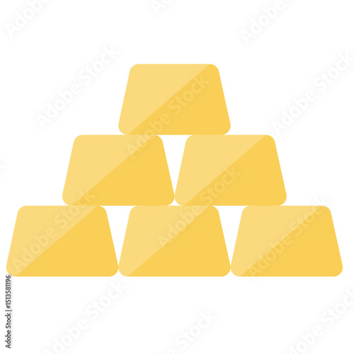 Stack of Gold Bars Icon