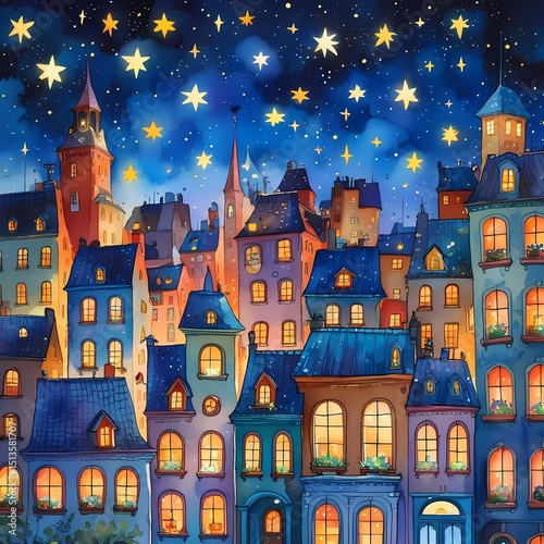 castle in the night