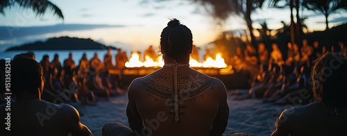 Matariki Day, traditional elements for Matariki Day, with a mystical and cultural feel