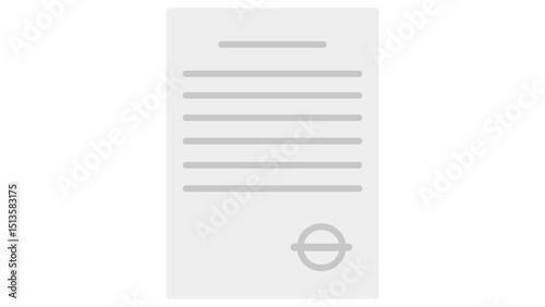 Official Document Contract Icon