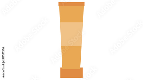 Orange Cosmetic Tube Icon