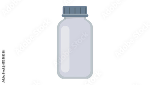 Grey Plastic Jar