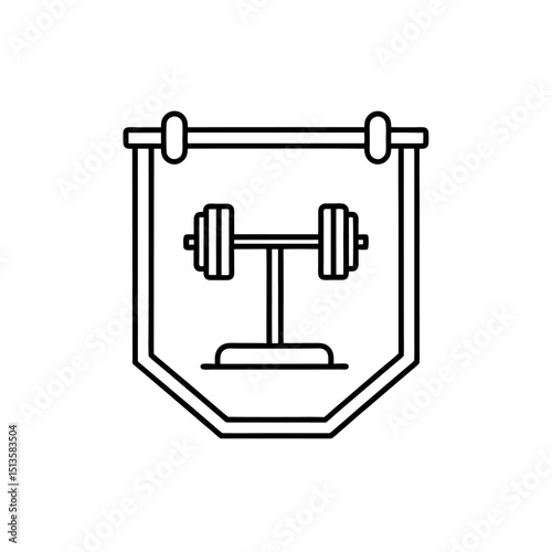 gym signboard icon