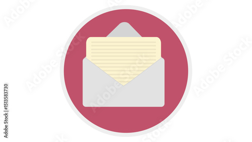 Envelope Letter Mail Circle Icon