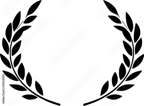 Laurel Wreath Silhouette Vector