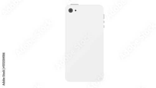 White Smartphone Back View