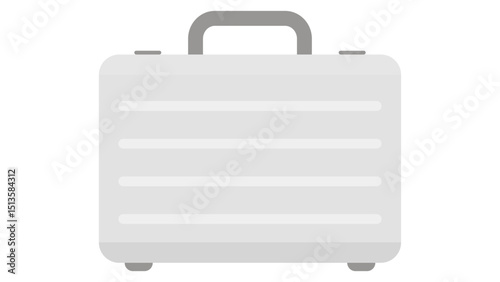 Silver Metal Briefcase Case