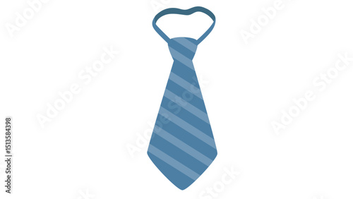 Blue Striped Necktie Tie