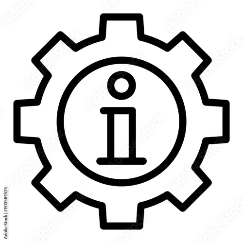 Technical information line icon
