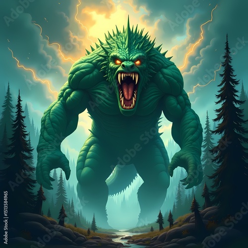 zombie in the woods