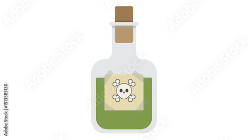 Poison Bottle With Skull
