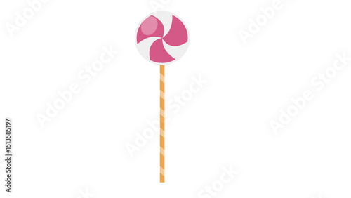 Pink Swirl Lollipop Candy
