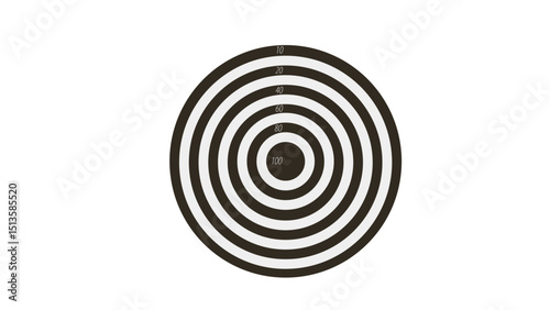 Black And White Archery Target