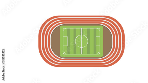 Athletics Running Track Stadium