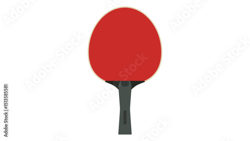 Red Table Tennis Paddle